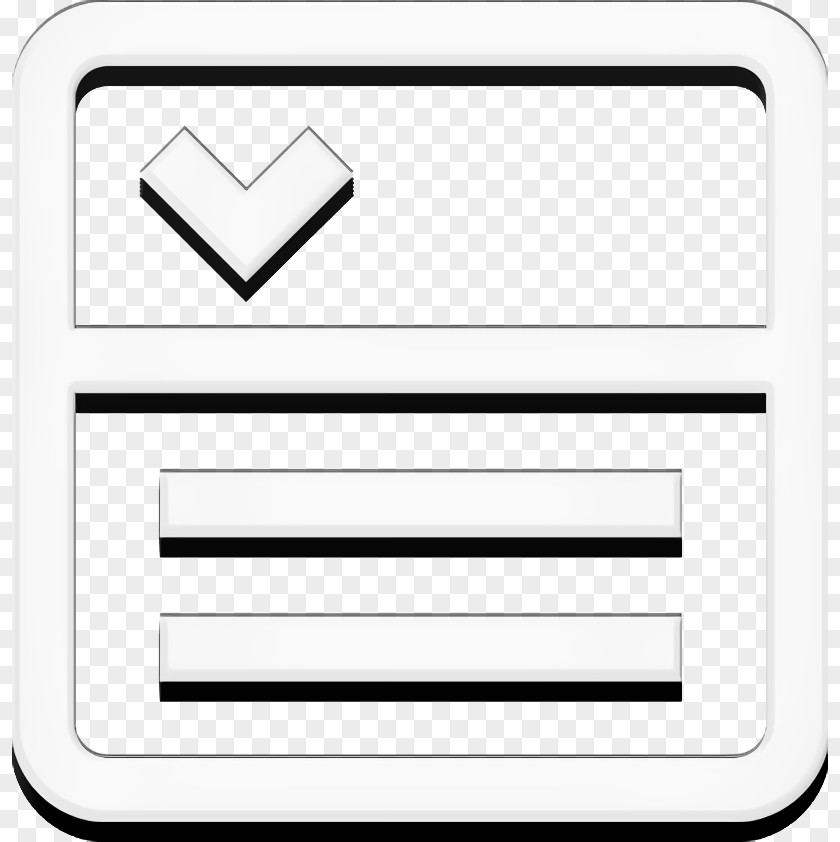 Web Design Icon Drop Down Menu PNG