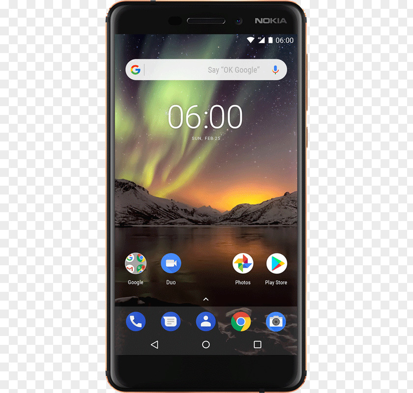 32 GBCopper BlackUnlockedGSM Smartphone Nokia 6 2018 Black Copper Hardware/Electronic 諾基亞Nokia Mobile 6.1 PNG