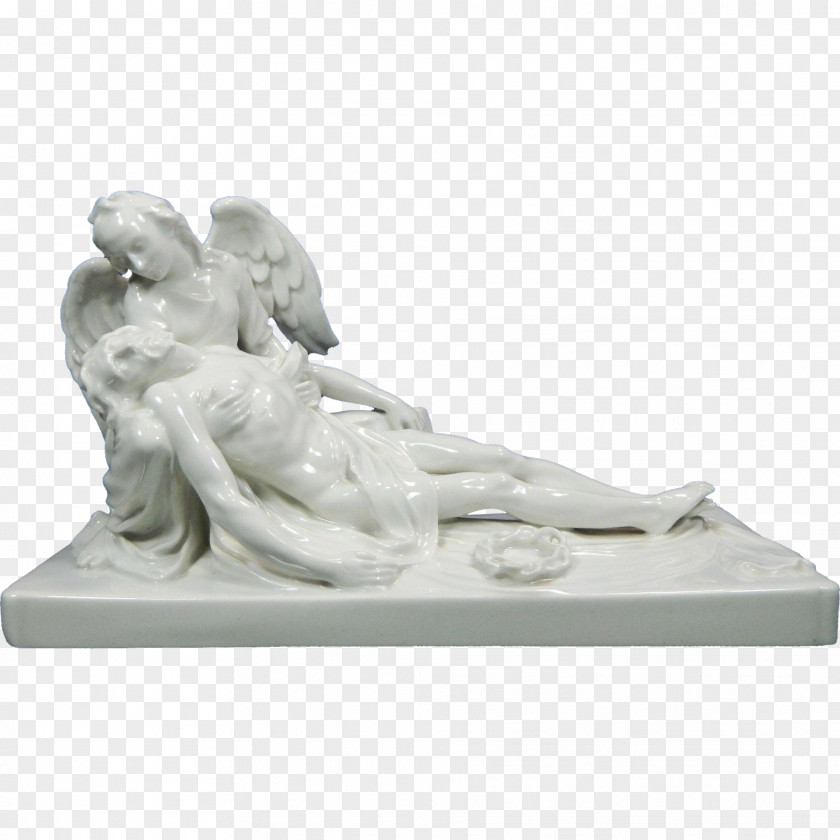 Angel Statue Figurine Sculpture Stone Carving Porcelain PNG