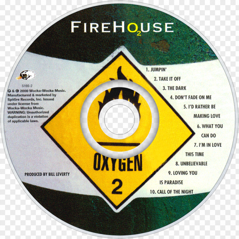 Compact Disc FireHouse O2 Full Circle Prime Time PNG