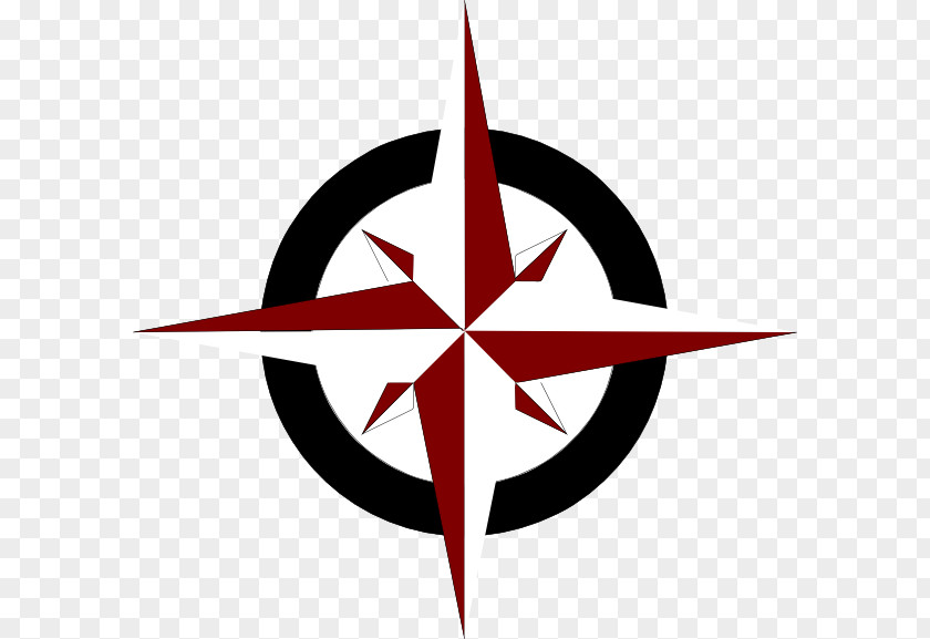 Compass Star North Rose Clip Art PNG