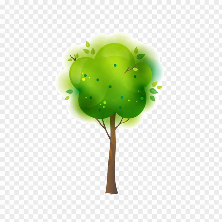 Creative Green Tree Creativity Designer Illustration PNG