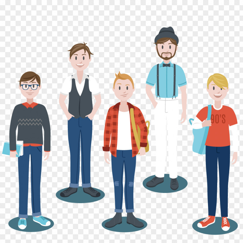 Different Dress Up Boys Lorem Ipsum Printing Page Layout Typesetting Row PNG