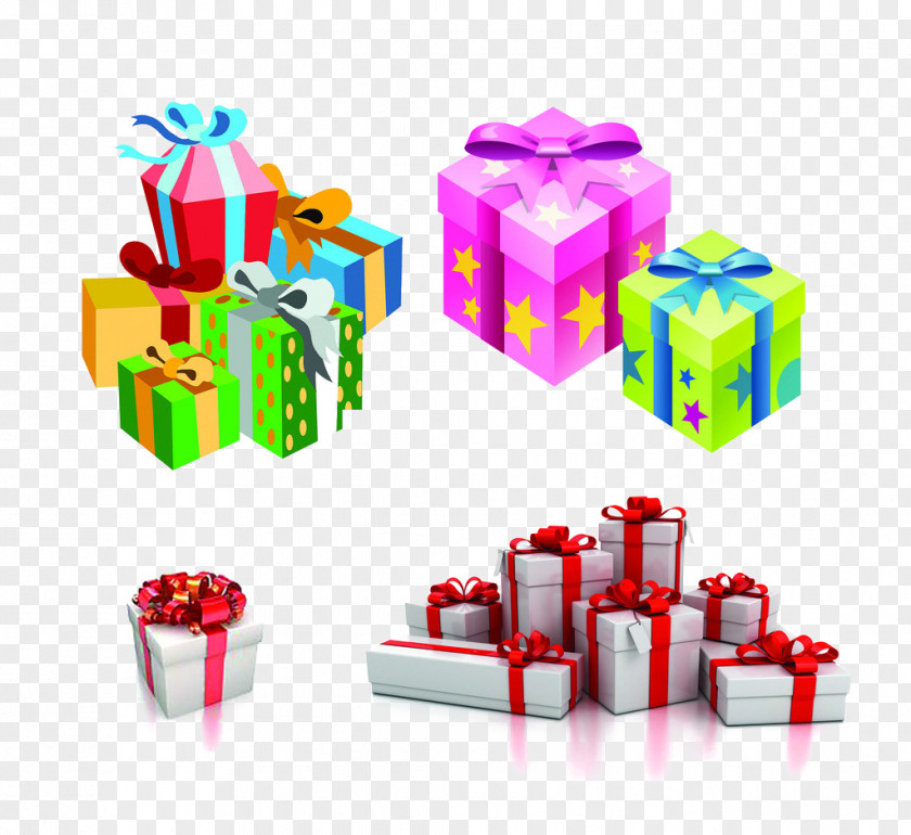 Gift Heap Wrapping Decorative Box Clip Art PNG