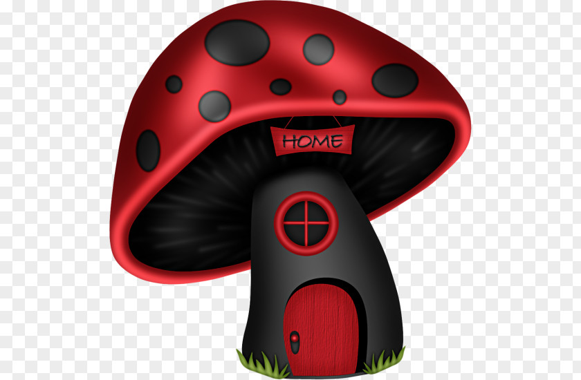 Little Red Mushroom House Clip Art PNG