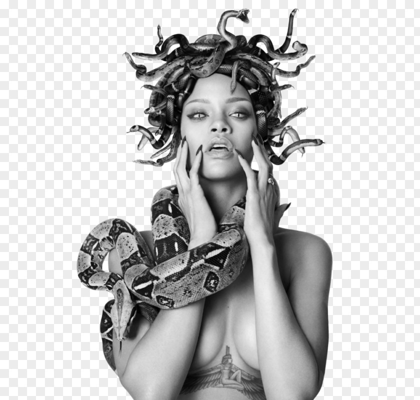 Rihanna Medusa Female Greek Mythology Gorgon PNG mythology Gorgon, rihanna clipart PNG