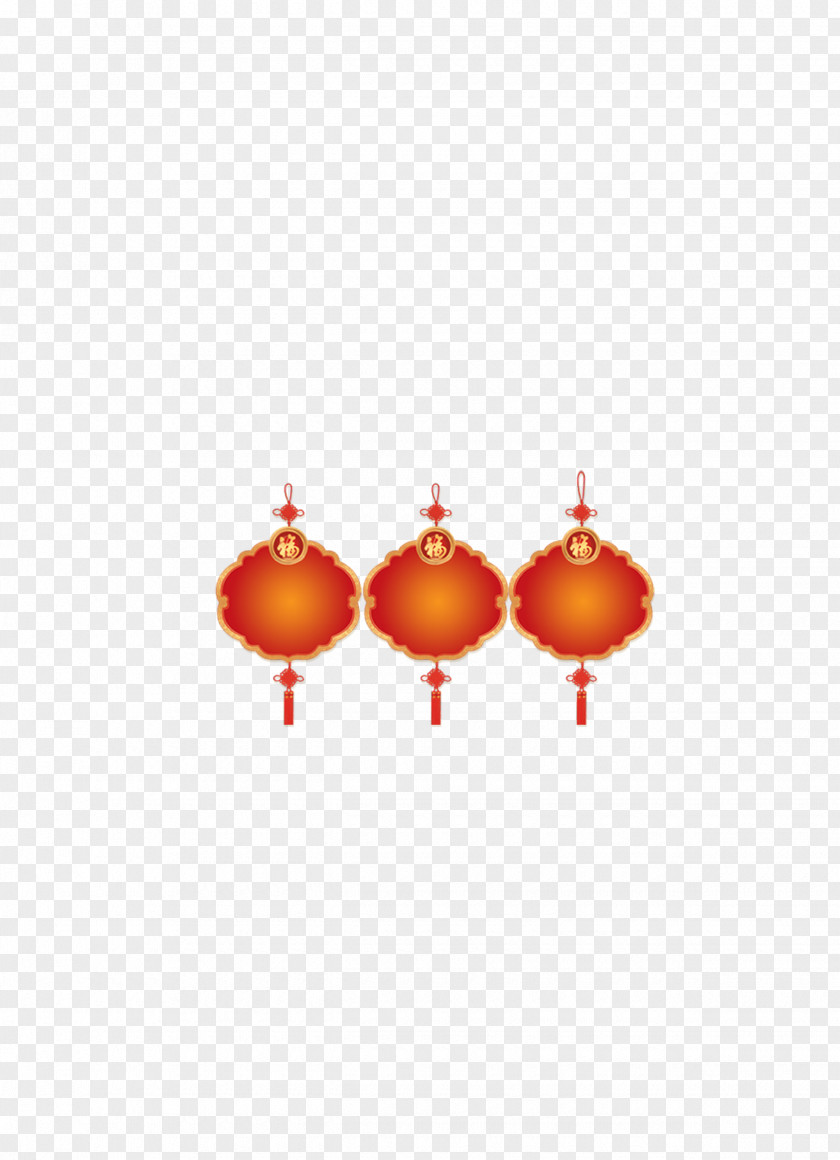 Chinese New Year Red Lanterns Decorated HD Free Matting Material Lantern Festival High-definition Television PNG