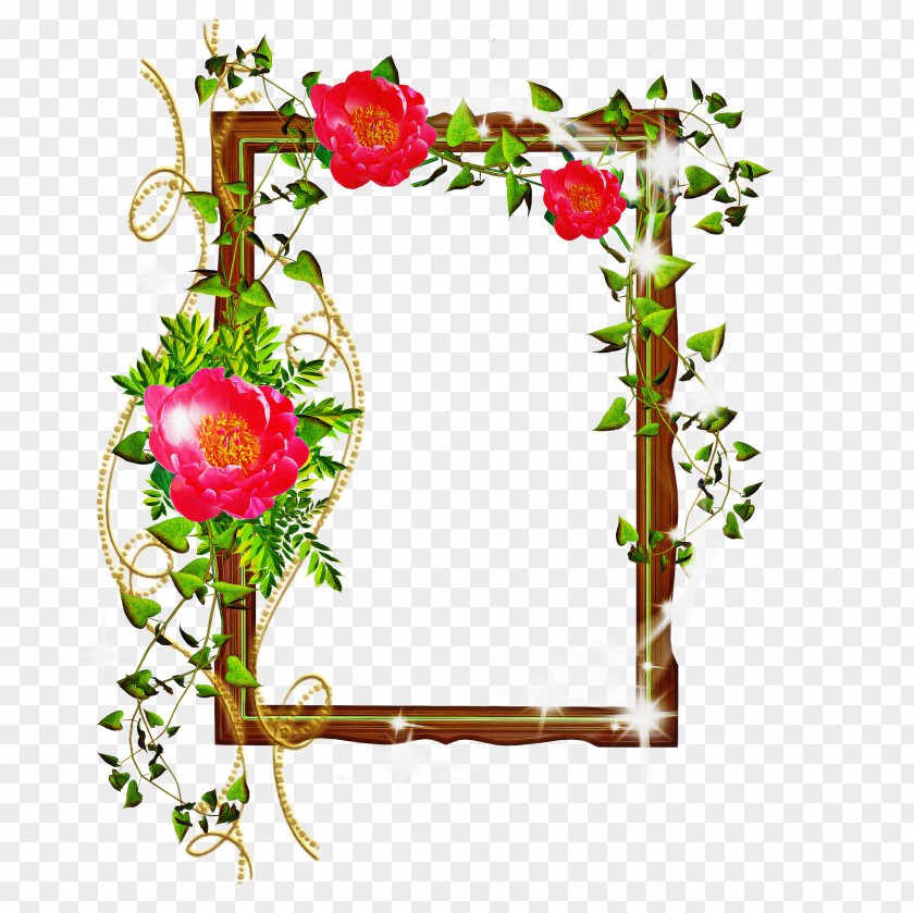 Floristry Rose Order Creative Background Frame PNG