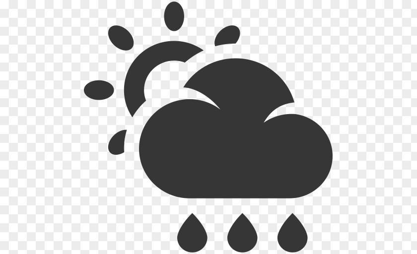 Icon Weather Symbol Forecasting Rain Map PNG