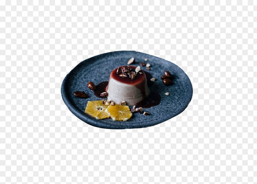 Orange Blueberry Cake Panna Cotta Chocolate Cream PNG