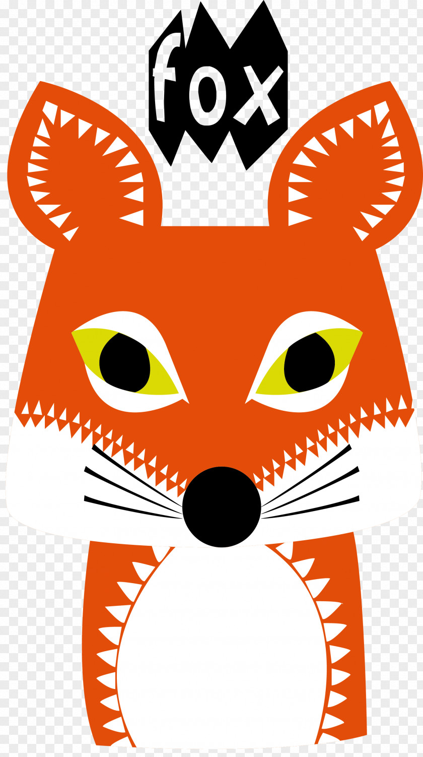 Orange Fox Vector Euclidean PNG