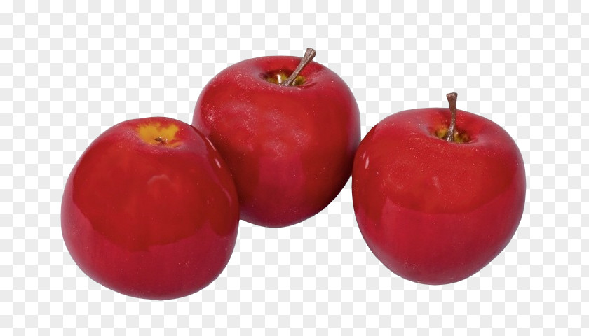 Three Red Apples Apple PNG