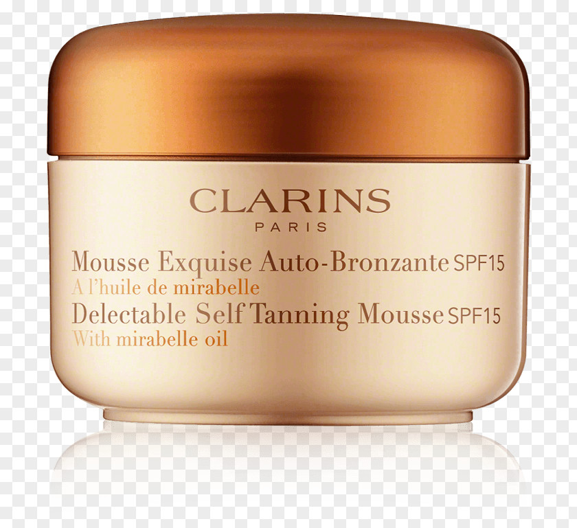 Clarins Cream Factor De Protección Solar Mousse Sun Tanning Sunless PNG