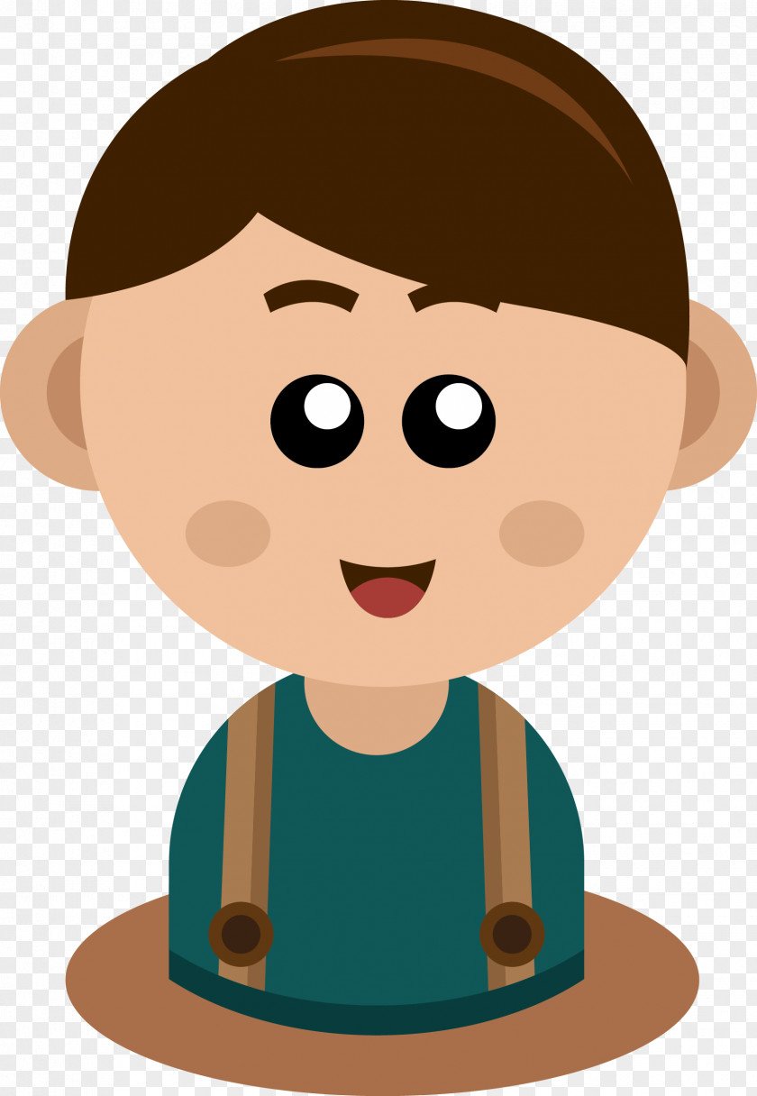 Cute Little Boy Stuff Kid Vector Clip Art PNG