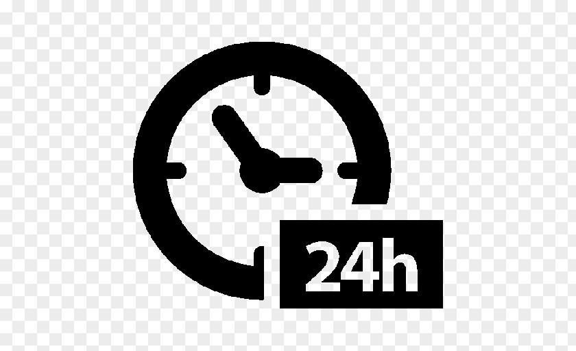 24 HOURS Symbol 24-hour Clock PNG