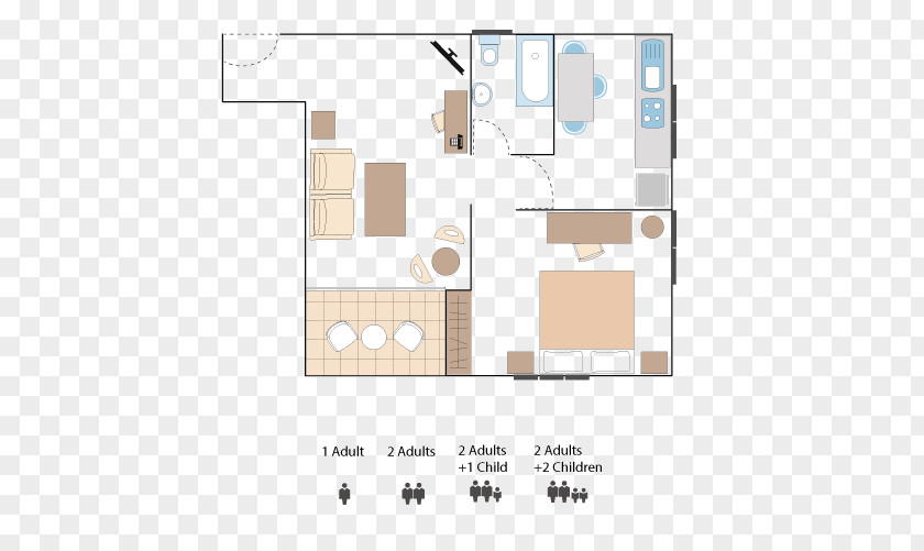 Apartment Hotel Floor Plan Pattern PNG