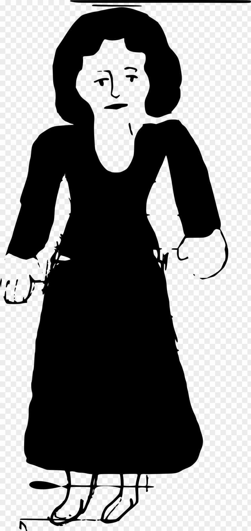 Dress Woman Black M Human Behavior Clip Art PNG