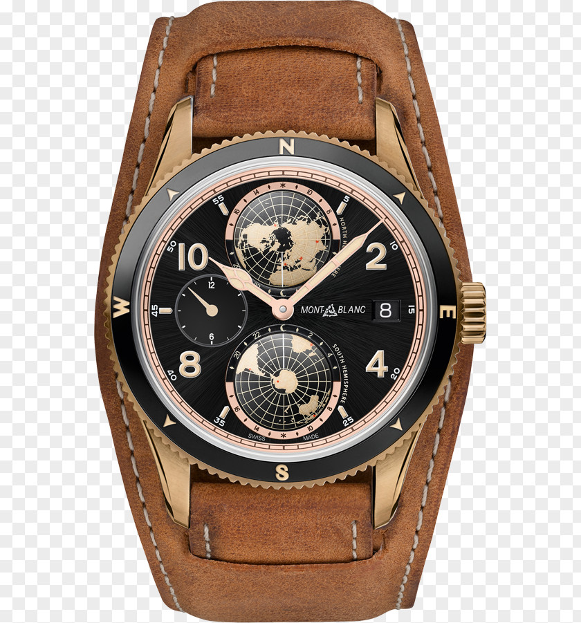 Geosphere Png Montblanc 1858 Men's Timewalker Watch Salon International De La Haute Horlogerie PNG