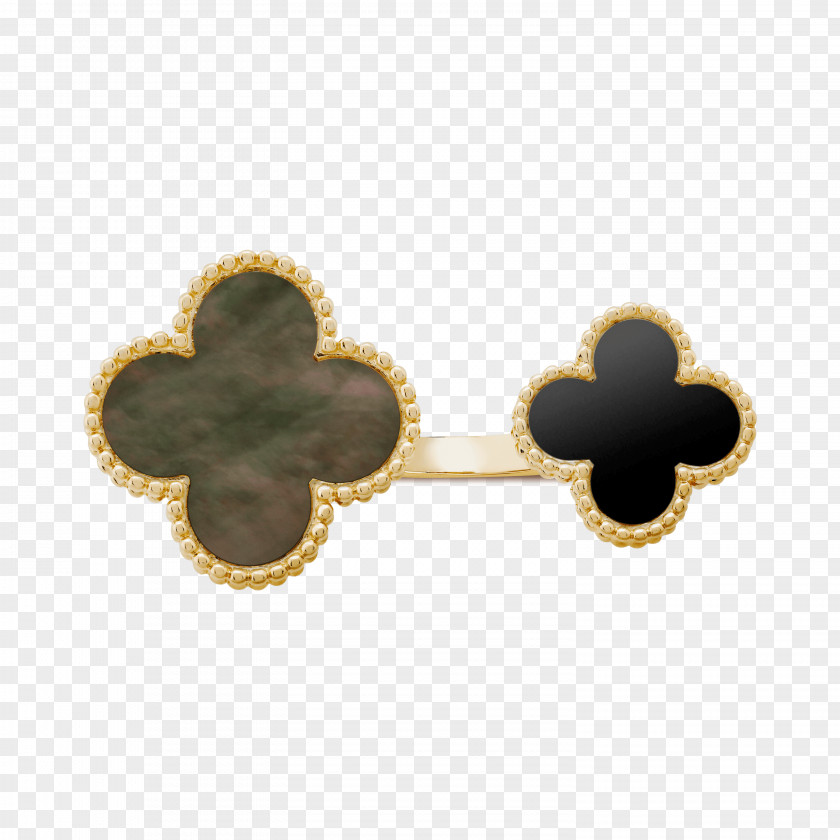 Jewellery Earring Van Cleef & Arpels Onyx Alhambra PNG