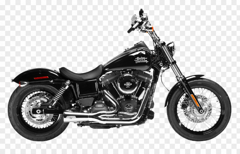 Motorcycle Harley-Davidson Super Glide Bobber Street PNG