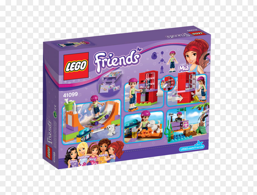 Toy LEGO Friends 41099 Heartlake Skate Park Amazon.com 41130 Amusement Roller Coaster PNG