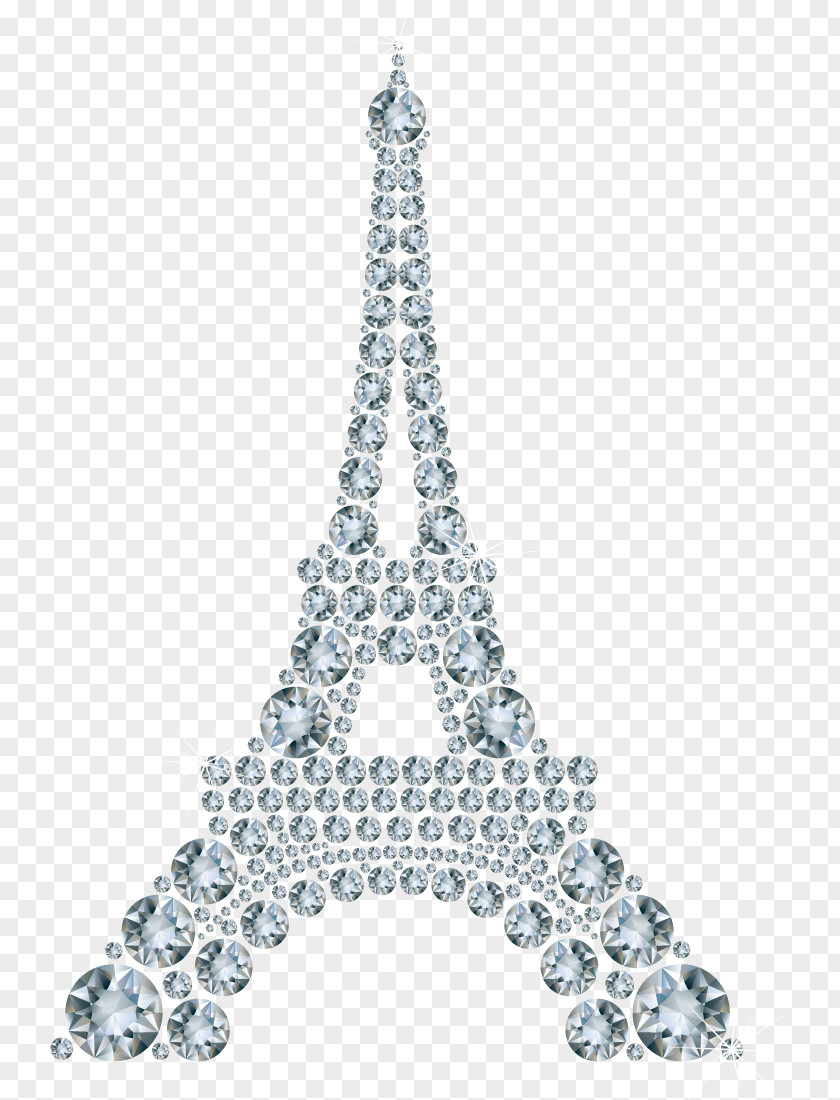Diamond Eiffel Tower Vector CN PNG
