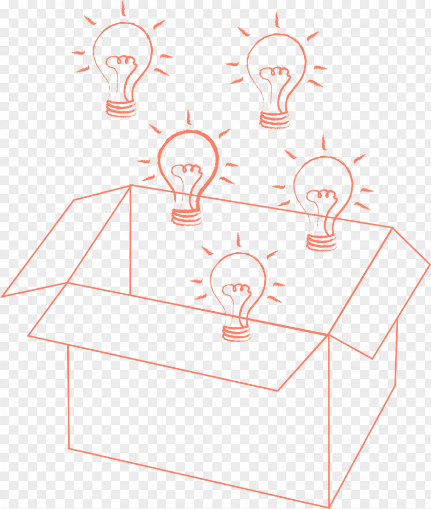 Red Box Light Bulb Incandescent Electric PNG