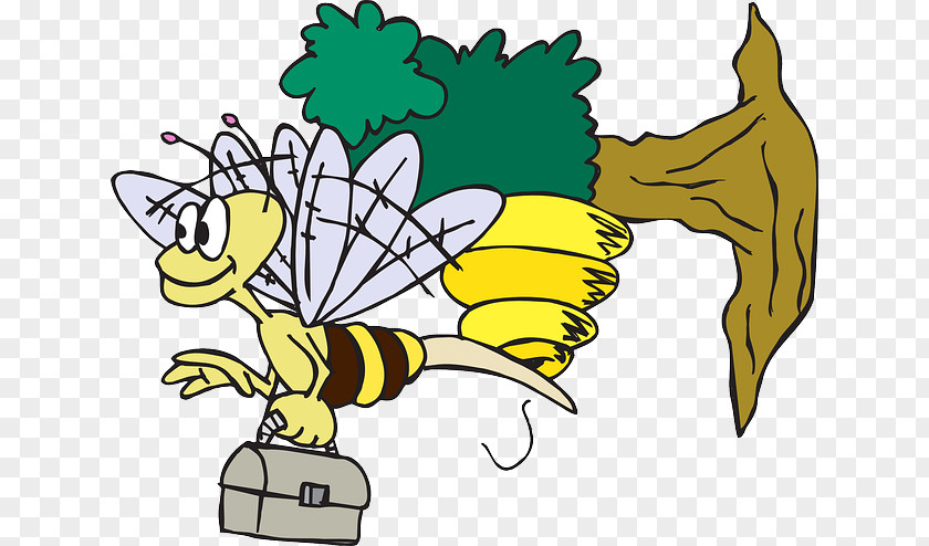 Bee Worker Insect Clip Art PNG