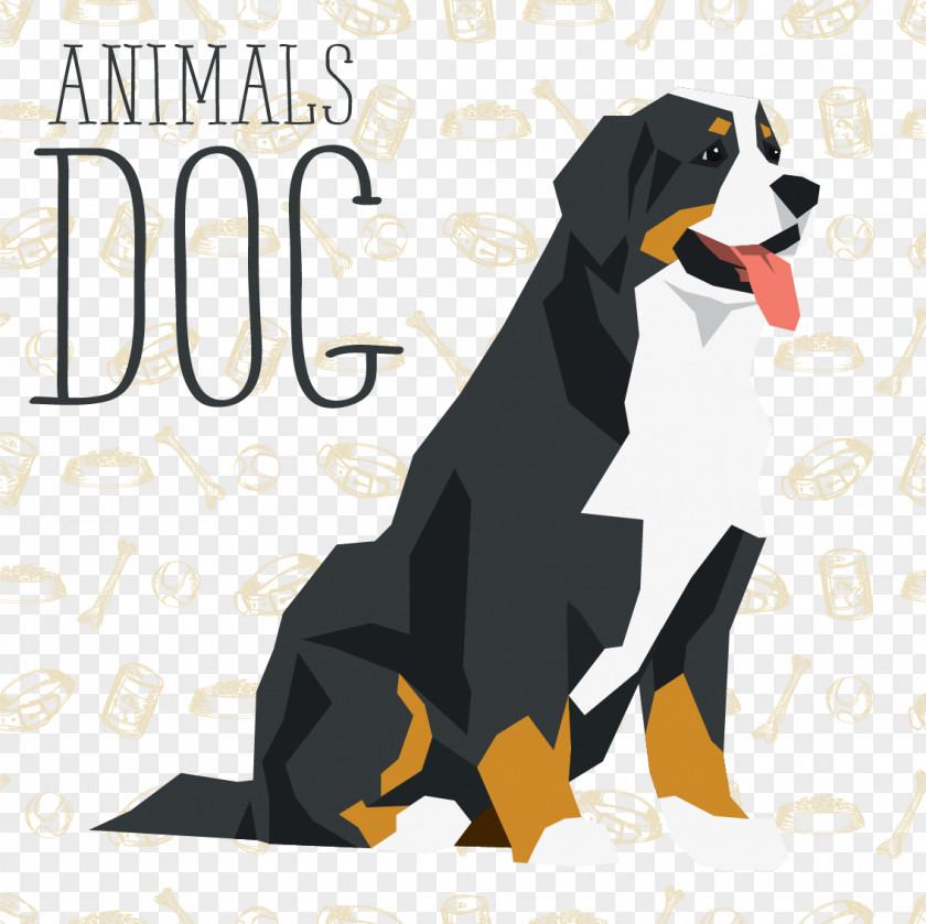 Decorative Mountain Pet Dogs Bernese Dog Royalty-free Illustration PNG