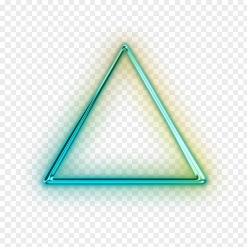 Triangle Neon Lighting Sign PNG