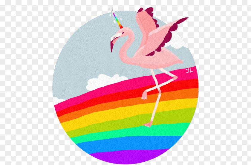 Unicorn Mom Bird Character Pink M Clip Art PNG