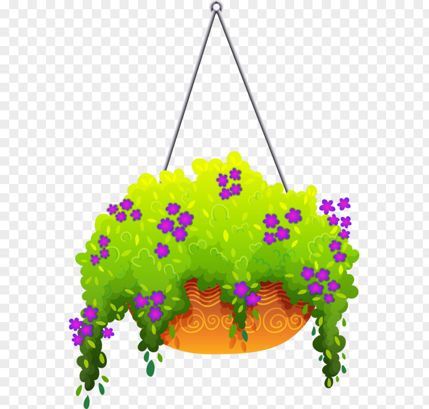 Fig Flower Cliparts Hanging Basket Plant Clip Art PNG