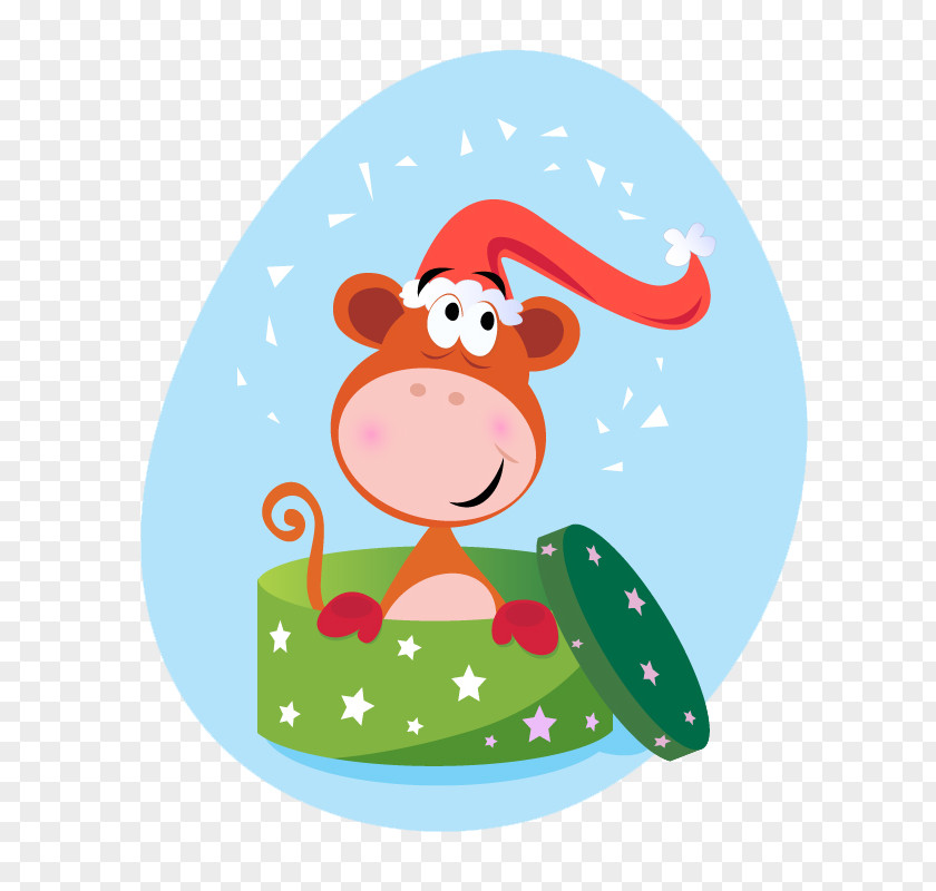 Little Monkey Royalty-free Christmas Illustration PNG