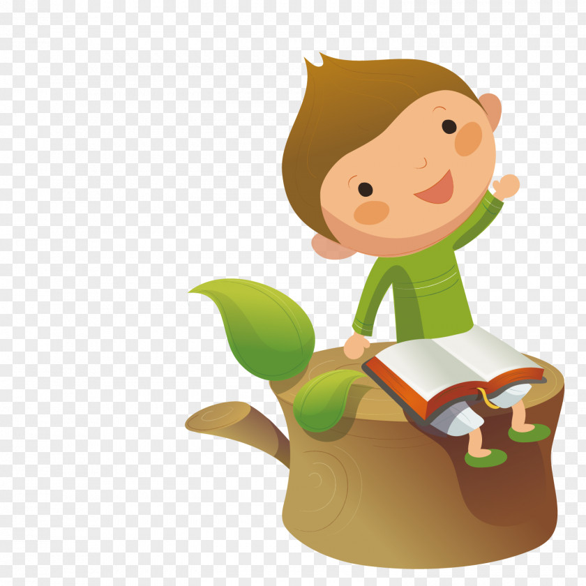 A Child Sitting On Stump Stock Photography Illustration PNG