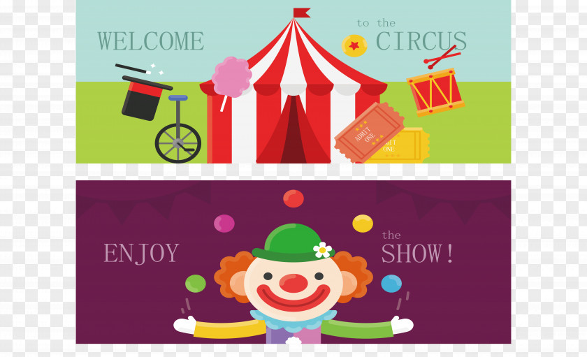 Circus Poster Design Euclidean Vector Clown Icon PNG