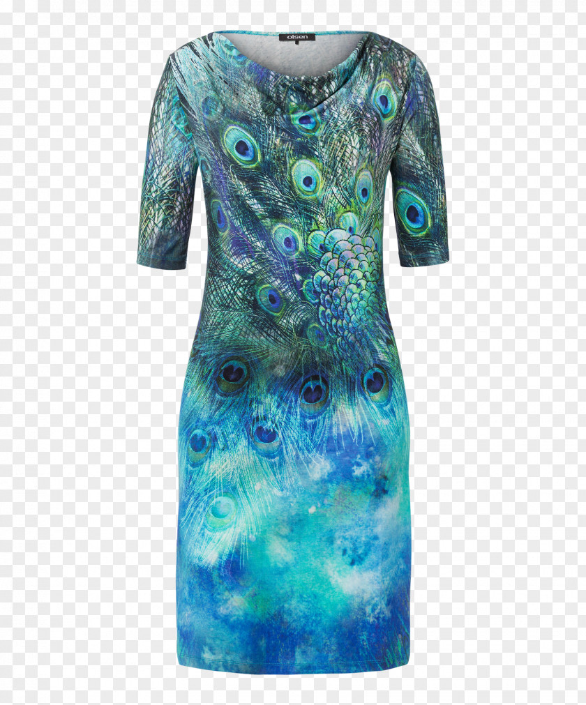 Peacock Dress T-shirt Visual Arts Sleeve PNG