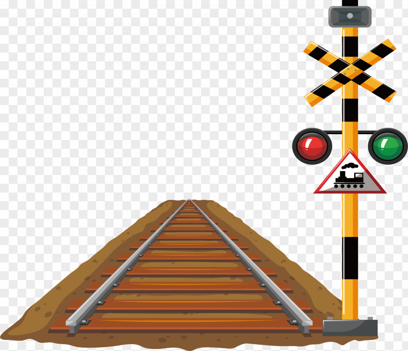 Plank Train Road Rail Transport Railway Signal Traffic Light PNG