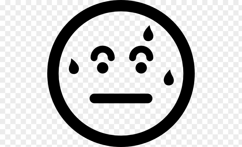 Emoticon Square Smiley Perspiration Clip Art PNG