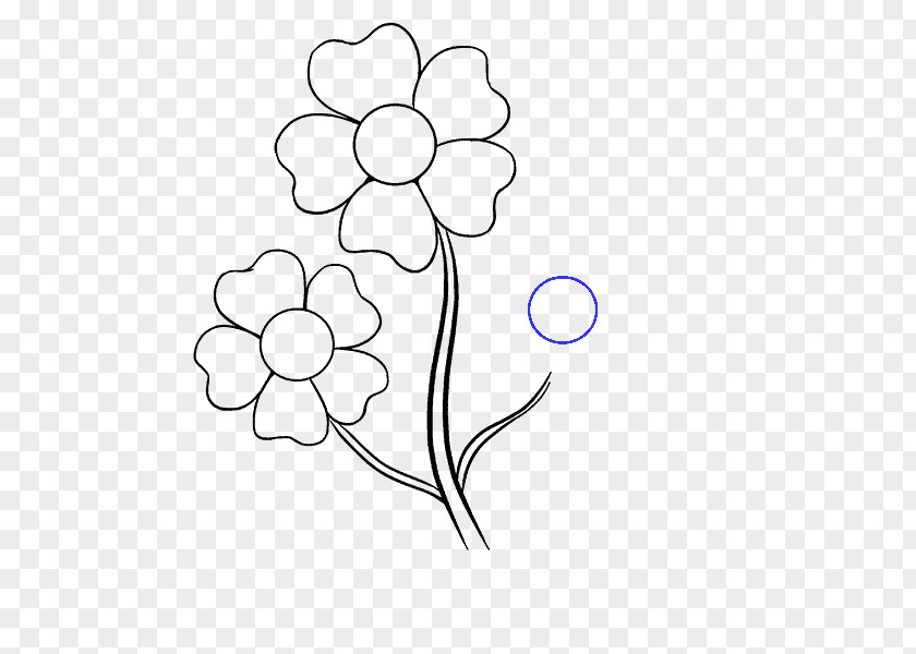 Flower Drawing Cartoon Line Art Clip PNG