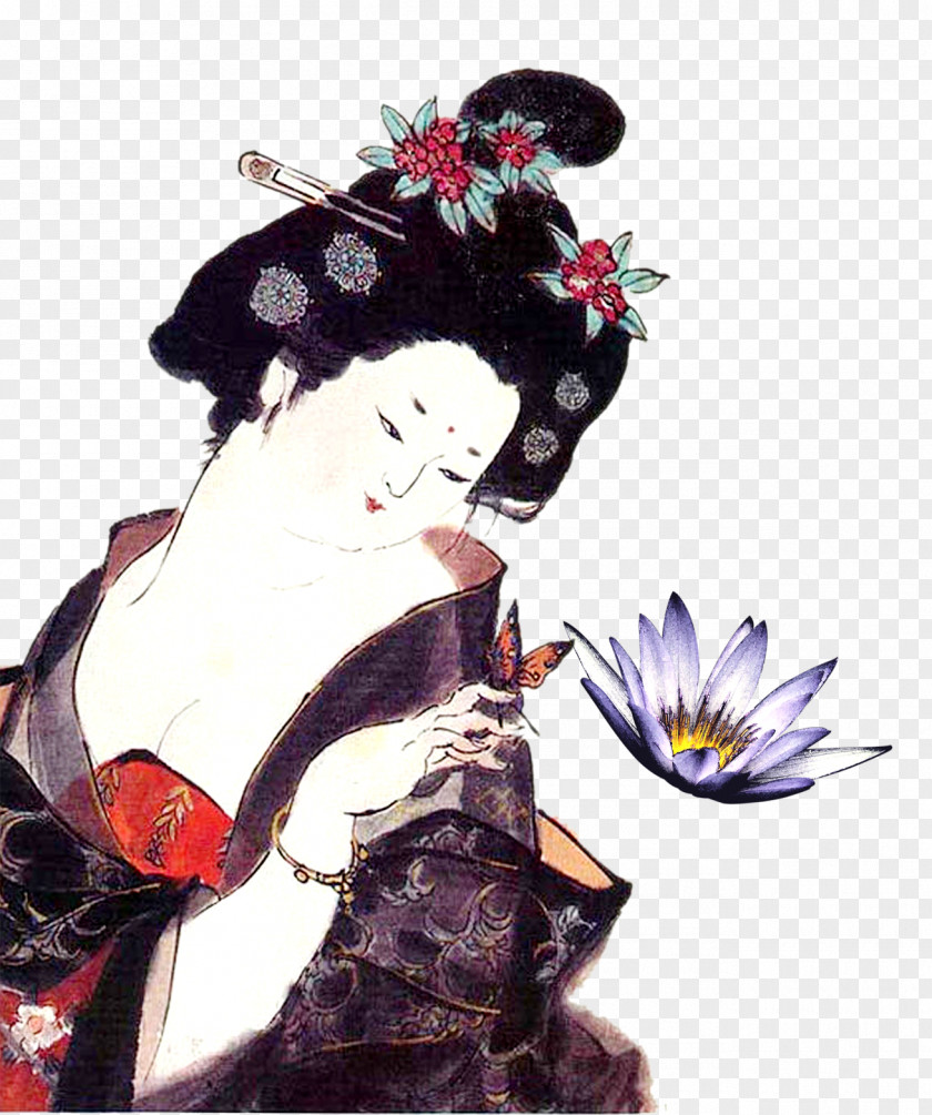 Japan Ladies Culture Of Illustration PNG