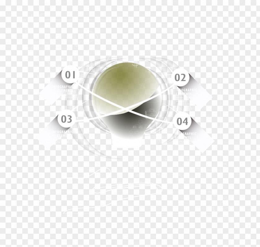 Light Bulb Circle Pattern PNG