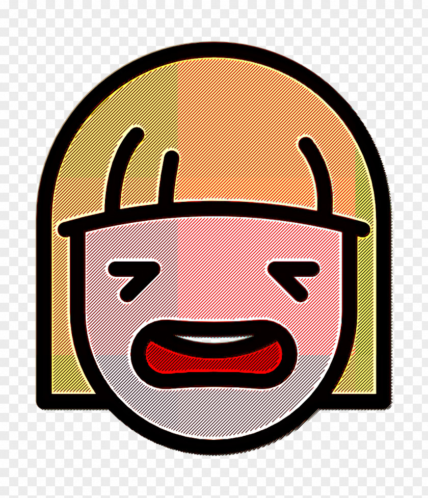 Linear Color Emoticons Icon Harmful Girl PNG