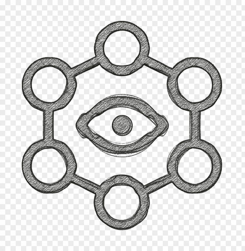 Metal Auto Part Abstract Icon Eye Geometric PNG