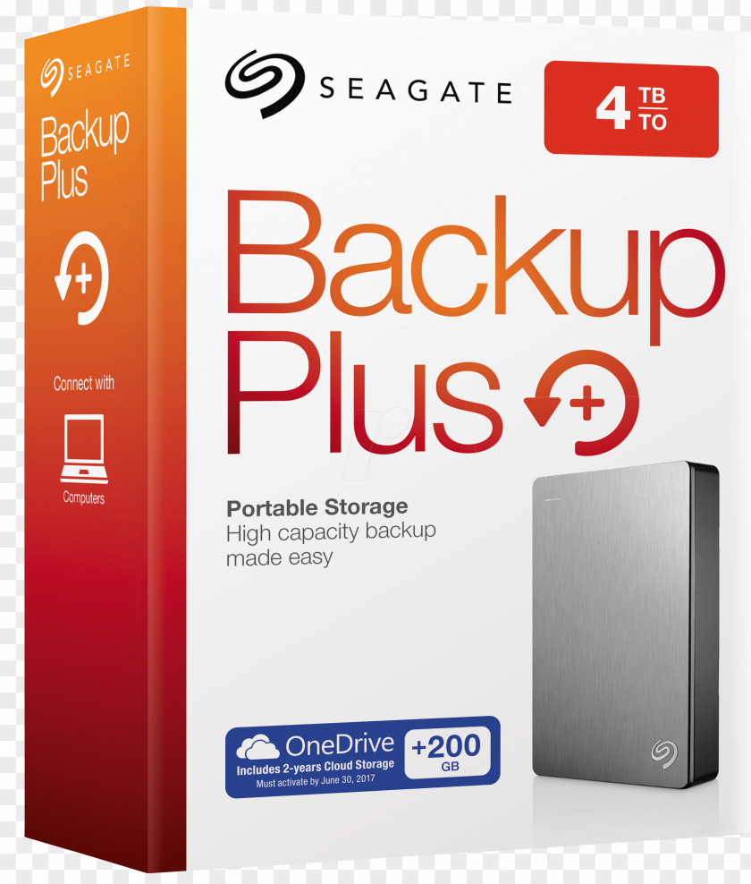 Seagate Backup Plus Hub Portable Slim Hard Drives Disco Duro Portátil Terabyte PNG