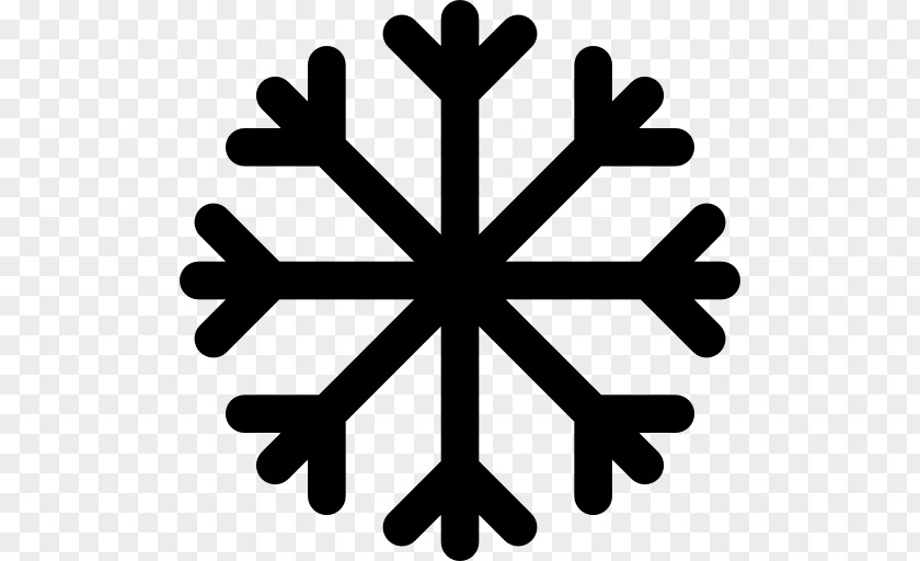 Snowflake Black PNG