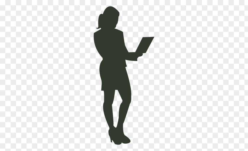 Working Silhouette Businessperson Drawing PNG