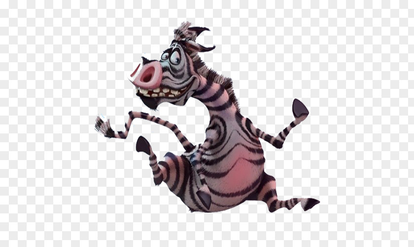 3d Exaggerated Zebra Animation Digital Art PNG