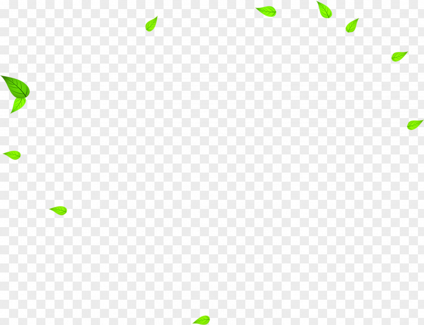 Floating Green Leaves Area Pattern PNG