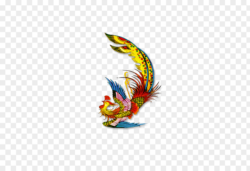 Multicolored Phoenix Xinglongwa Culture Budaya Tionghoa Hongshan Fenghuang Chinese Dragon PNG