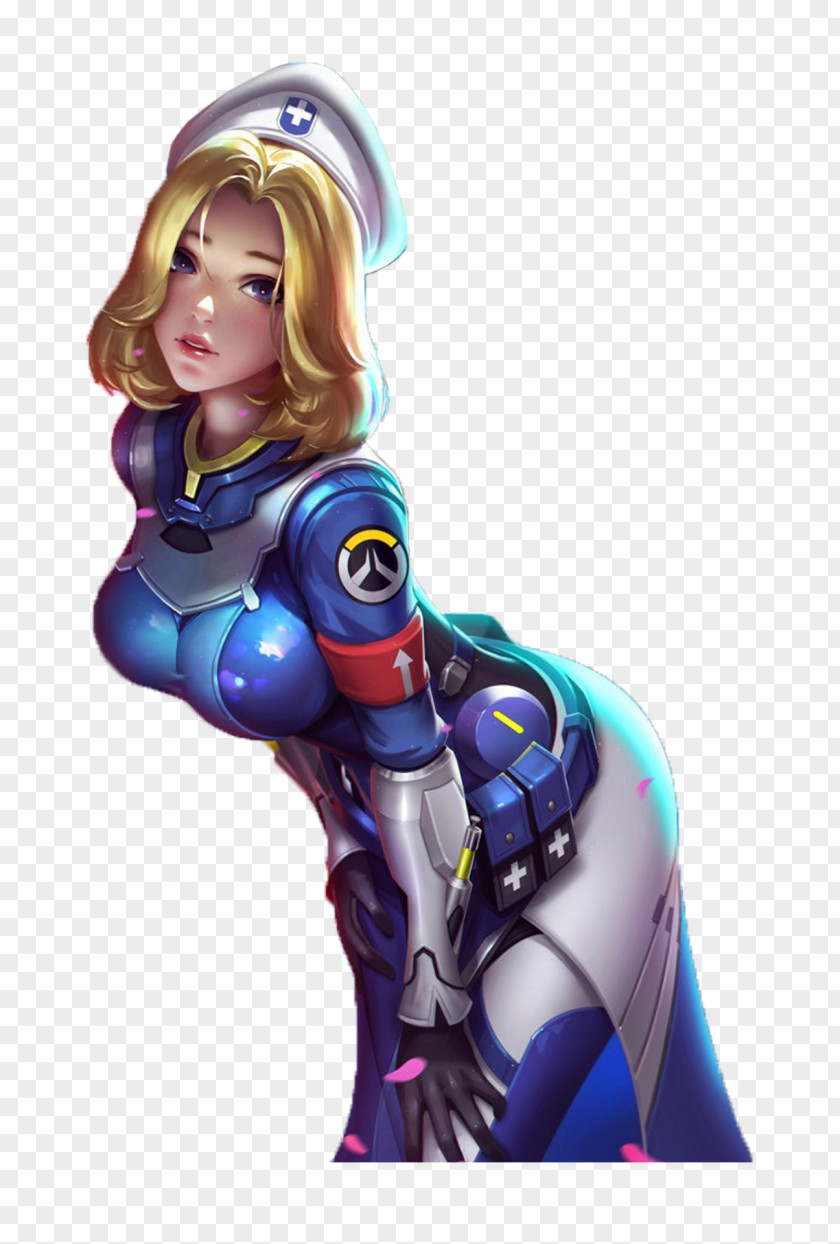 Overwatch Mercy D.Va PNG D.Va, others, standing animated girl wearing blue suit illustration clipart PNG